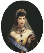 Konstantin Makovsky Portrait of Empress Maria Feodorovna France oil painting artist